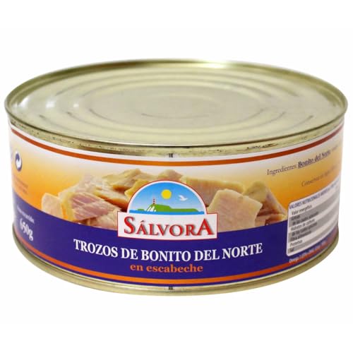 SÁLVORA Weißer Thunfisch aus dem Norden in Escabeche Dose 585 g. 6er-Pack von Generisch