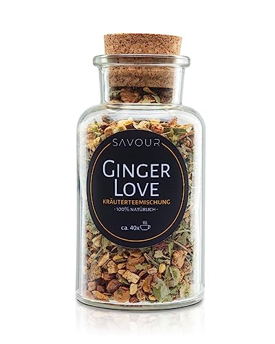 SAVOUR Kräutertee | lose Kräuterteemischung | 100% natürlich | ohne künstliche Zusätze | ergibt ca. 40 Tassen (Ginger Love) von Generisch