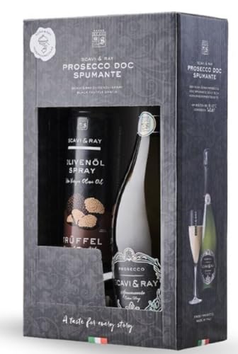 SCAVI & RAY Prosecco DOC Spumante 0,75L im Geschenkset mit Trüffel Öl von Generisch