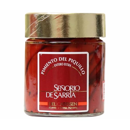 SEÑORÍO DE SARRIÁ Ganze Piquillo-Paprika g.U. Lodosa SEÑORÍO DE SARRIÁ 180 g. 4er Pack von Generisch