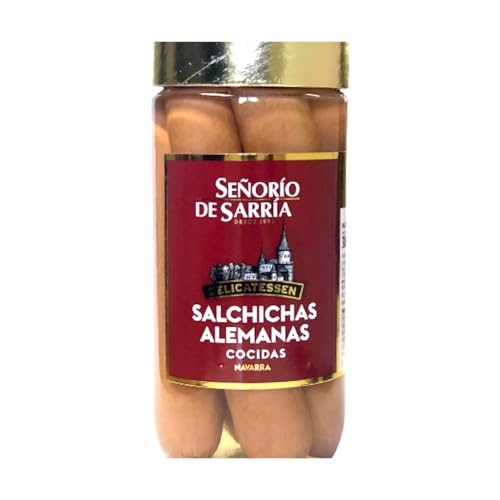 SEÑORÍO DE SARRIÁ Gekochte Deutsche Würstchen SEÑORÍO DE SARRIÁ Glas 250 g 2er Pack. von Generisch