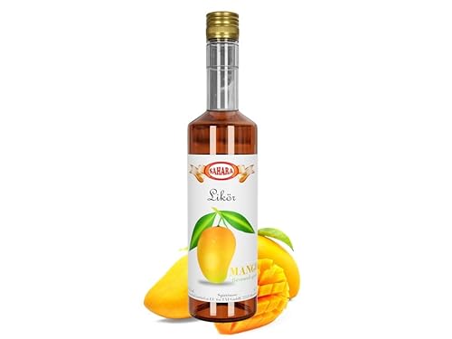 SAHARA - Mango Likör Flavoured Spirits 0,7l 24% Vol. - Mangogeschmack Spirituose mit milder und angenehmer Süße - Exotisch & Fruchtig - Ideal für Cocktails von Generisch