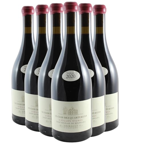 Saint-Nicolas-de-Bourgueil Clos des Quarterons Veilles Vignes Rotwein 2020 - Bio - Clos des Quarterons - g.U. - Loiretal Frankreich - Rebsorte Cabernet Franc - 6x75cl von Generisch