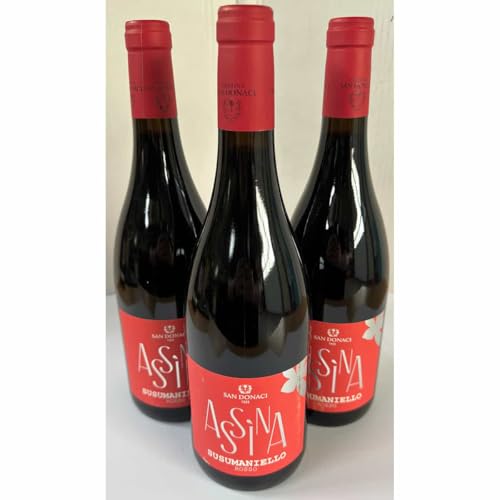 San Donaci Rotwein Assina Susumaniello, 3 Flaschen von Generisch