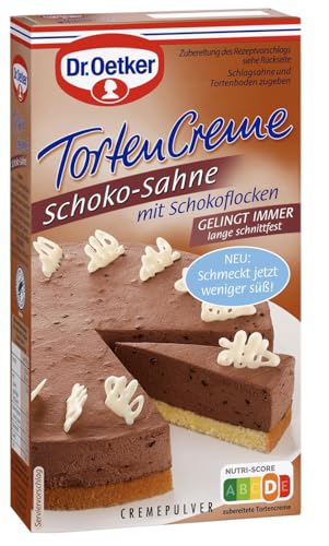 Schoko-Sahne - Torten Creme - Cremepulver - Leckeres Schoko-Tarte-Cremepulver - Perfekt für die Zubereitung von Gourmet- und geschmacksverstärkenden Desserts - Kompatibel mit Dr.Oetker - 150g von Generisch