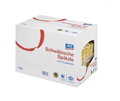 Schwäbische Eierspätzle aus reinem Hartweizengrieß und Vollei 5 kg Karton aro von Generisch