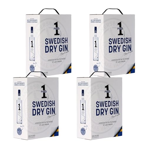 Schwedischer Gin - No.1 - Bag-in-Box 3 L – Spirituosen (4x3l) von Generisch