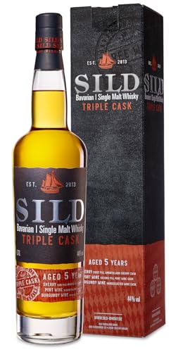 Sild Bavarian Single Malt Whisky Triple Cask 44% vol. Edler Whisky aus Bayern (0,35l) von Generisch