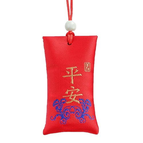 Spirituelles Salz mit Beutel, buddhistische, spirituelle Salzbeutelhalskette | Klassischer chinesischer Talisman | Klassisches chinesisches Amulett und buddhistische Halskette für Schublade, von Generisch