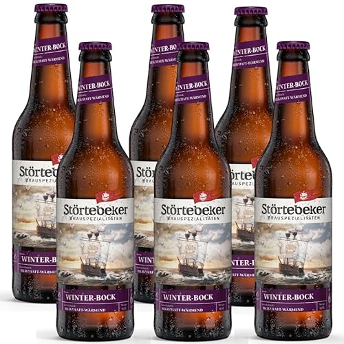 Bierpaket Störtebeker Winter-Bock 6,8% vol. naturbelassen 6 Flaschen 0,5 Liter inkl. Mehrwegpfand von Generisch