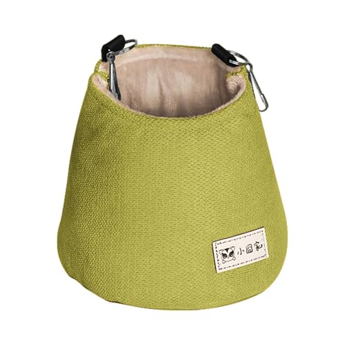 Sugar Glider Pouch – Eichhörnchenkäfigbett, Sugar Glider Pouch zum Aufhängen am Bett | Abnehmbare Nestmatte für Hamster | Warmes Fleece-Nest | Baumwollnest für Hamster, Syrischer Hamster, Sack, Schauk von Generisch