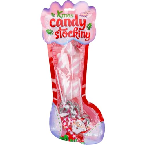 Sweet Flash Xmas Candy Stocking Geschenkverpackung mit Weihnachtslollis 120 Gramm von Generisch