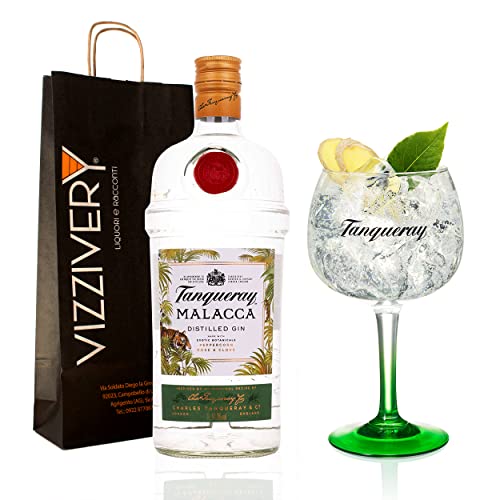 Tanqueray Malacca Gin mit Tribute Original Tanqueray Gin Cup - 41,3% Vol. 1000 ml von Generisch