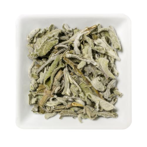 Teehaus Grünfieber - 1kg Echter Salbei-Tee – Würzig & Mild – 100% Natur – Küchen + Garten-Salbei für aromatischen Tee von Generisch