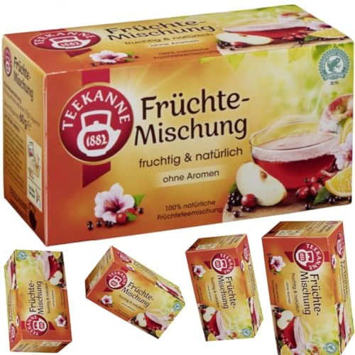 Teekane Früchte-Mischung Tee 20 x 3 gramm x 5 er Pack mit Pufai von Generisch