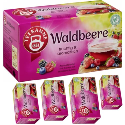 Teekane Waldbeere Tee 20 x 2,50 gramm x 5 er Pack von Generisch