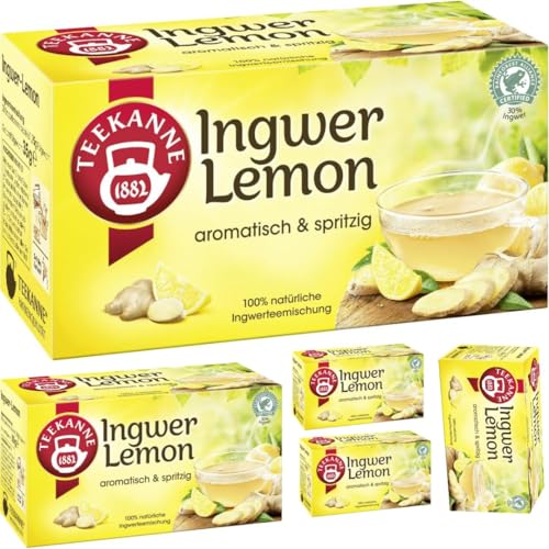 Teekanne Ingwer-Lemon Tee 20 x 2,25 gramm, 5 er Pack von Generisch