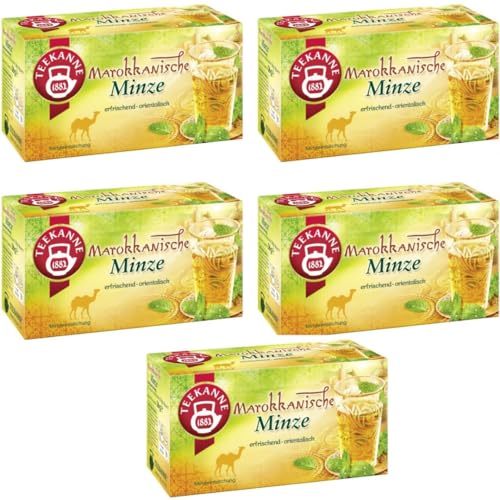 Teekanne Marokkanische Minze Tee 20 x 3.6 gramm x 5 er Pack mit Pufai von Generisch