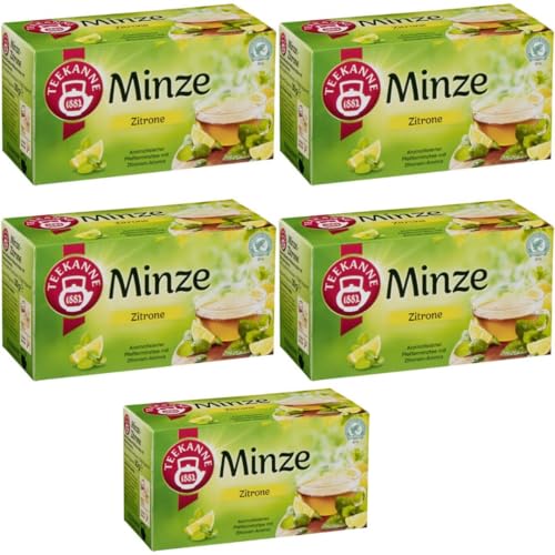 Teekanne Spritzige Minze Zitrone Tee 20 x 2 gramm x 5 er Pack mit Pufai von Generisch