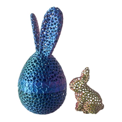 Tischdekoration mit Osterhase | Ostereier | Tischdekoration für Schreibtischspielzeug Mit Osterhase, -gedruckte Hasenfiguren, Figurin von Generisch