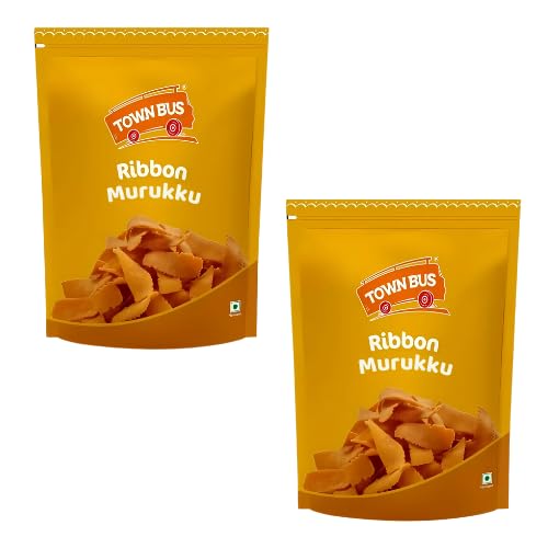 Town Bus – Snacks und Herzhaftes (2 x 170g) (Ribbon Murukku) von Generisch