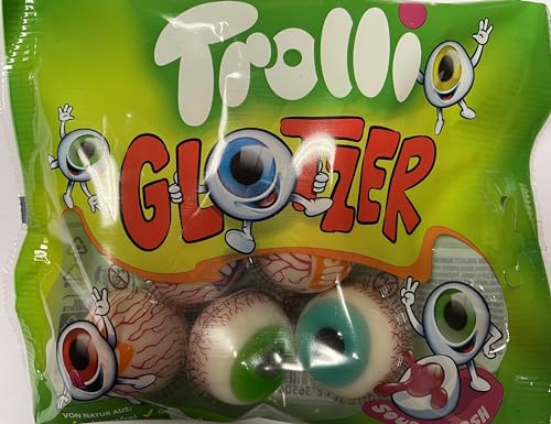 Trolli Glotzer | Süßigkeiten Kindergeburtstag Halloween Weihnachten | 131g von Generisch