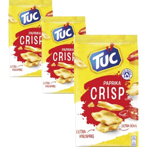 Tuc Crisp Paprika Cracker Keks 100 gramm x 3 STÜCK mit Pufai von Generisch