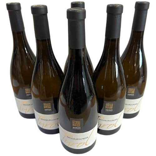 Tyrol Weissburgunder Riserva DOC 2021, Kellerei Meran, Weißwein aus Italien, 750 ml, 6er-Set von Generisch