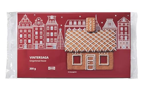 VINTERSAGA Pfefferkuchenhaus aus Ingwerplätzchenteig, 300 g von Generisch