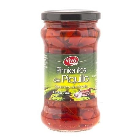 VIVO GEWÜRZTE PIQUILLO-PAPRIKASTREIFEN MIT KNOBLAUCH GLAS 6X290G von Generisch