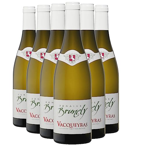 Vacqueyras Tradition Weißwein 2022 - Domaine Brunely - g.U. - Rhonetal Frankreich - Rebsorte Marsanne, Roussanne, Grenache Blanc - 6x75cl von Generisch