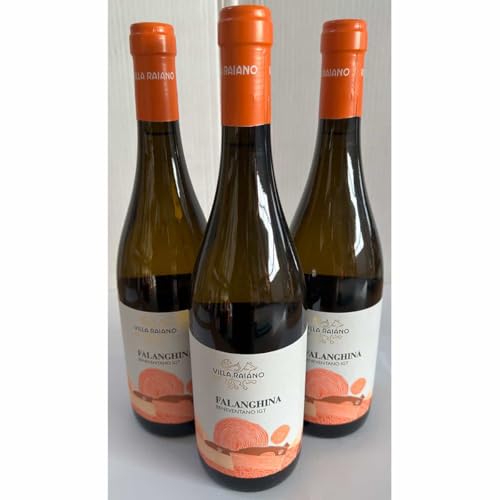 Villa Raiano, Falanghina Beneventano IGT 2023, Weißwein aus Italien, 750 ml, 3er-Set von Generisch