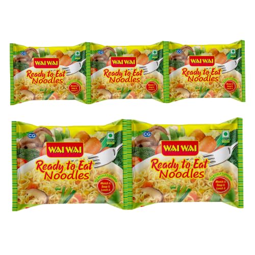 Wai Wai Nudeln Veg Masala Geschmack (Bundle von 5 x 70g) Erfolg von Generisch