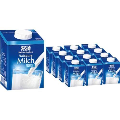 Weihenstephan Haltbare Milch 1,5% 500 Mililiter x 12 Stück von Generisch