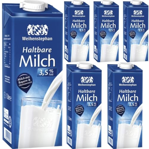 Weihenstephan Haltbare Milch 3,5% Fett Milch 1000 mililiter X 6 STÜCK mit Pufai von Generisch