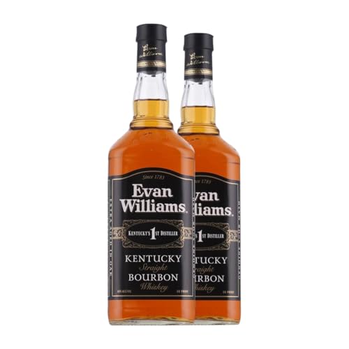 Whisky Bourbon Marie Brizard Evan Williams Straight 1 L (Karton mit 2 Flaschen von 1 L) von Generisch