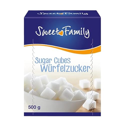 Würfelzucker Großpackung 14 x 500g Zucker in Würfel im Karton 14er Pack von Sweet Family 7 kg von Generisch