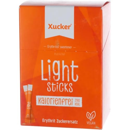 Xuck Zuckersticks light, 100 Prozent Erythrit, Zuckerersatz, Zucker 250 Gramm je 5g, 50 Stück von Generisch