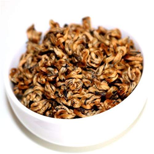 Yunnan Golden Snail Bud Dian Hong Decaf - handverlesener, frischer, reifer Bio-Tee, hergestellt nach traditionellen Techniken, milder Geschmack, vollmundig, grüner chinesischer Schwarztee (100g) von Generisch