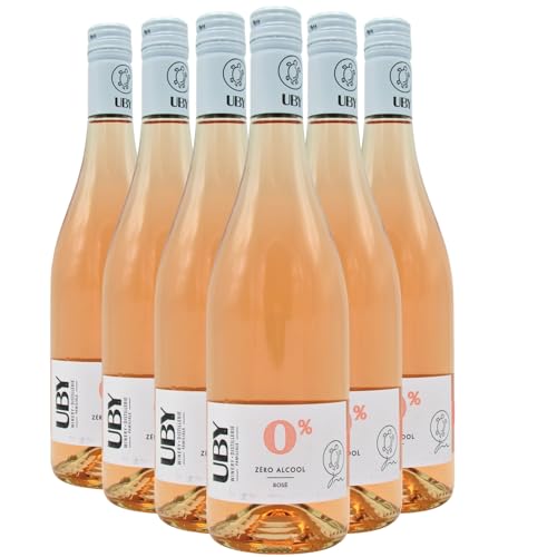 Zéro Alcool Roséwein - Bio - Domaine d'Uby - französischer Wein - Süd-West Frankreich - Rebsorte Cabernet Franc, Cabernet Sauvignon, Merlot - 6x75cl von Generisch