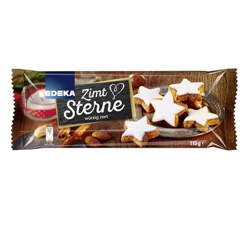 Zimtsterne 115g | Weihnachtliches Gebäck mit Haselnüssen & Mandeln | Weihnachtsgebäck von Generisch