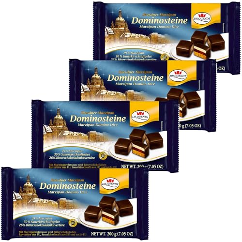 dr. quendt dresdner marzipan dominosteine 200g | 4er Pack | 800g von Generisch