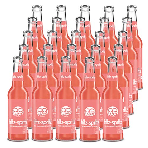 fritz-spritz Bio-Rhabarberschorle 25 Flaschen je 0,33l, incl Mehrweg Pfand von Generisch