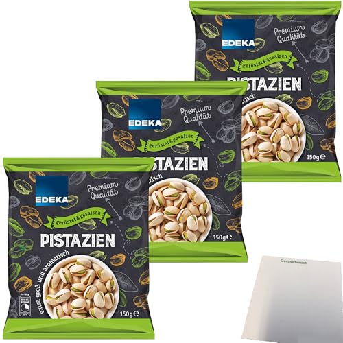 usy Bundle für Edeka Pistazien geröstet und gesalzen 3er Pack (3x150g Packung) + usy Block von usy