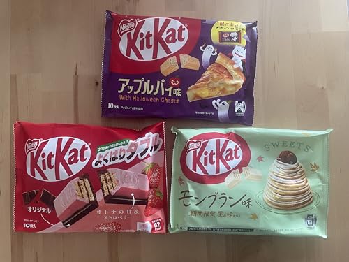 Nestlé KitKat Dagashi Surprise Box: 3 Tüten japanische Schokoriegel in 3 Geschmacksrichtungen mit Sticker von Nestlé