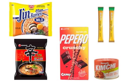 wellbeing Korean Snack & Chill Set (1x Jin Ramen mild & 1x Shin Ramyun Black) von Generisch