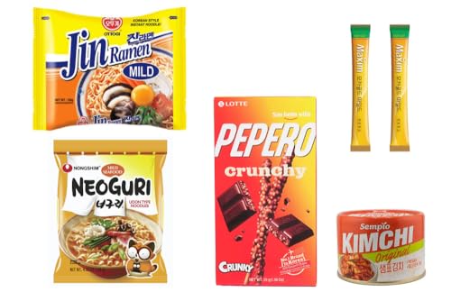 wellbeing Korean Snack & Chill Set (1x Ottogi Jiin Ramen mild & 1x Nongshim Neoguri Meeresfrüchte mild) von Generisch