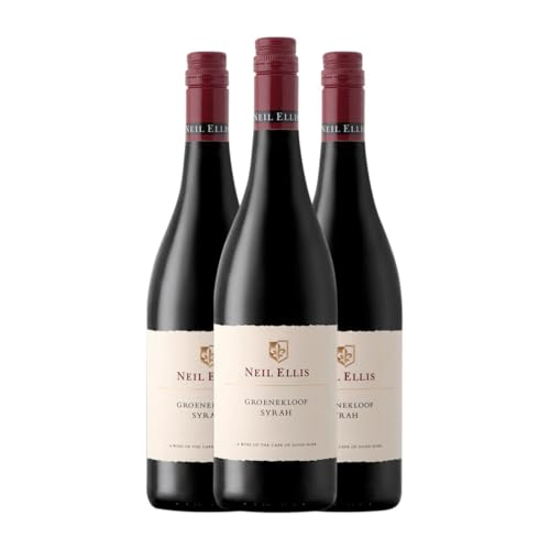 Neil Ellis Groenekloof Shiraz Syrah Stellenbosch 75 cl Rotwein (Karton mit 3 Flaschen von 75 cl) von Generish