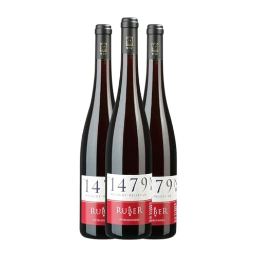 Nelles Ruber Spätburgunder Trocken 75 cl Rotwein (Karton mit 3 Flaschen von 75 cl) von Generish