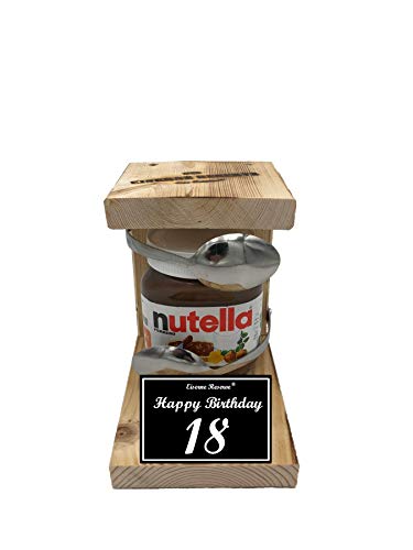 Nutella Geschenk 18 Geburtstag Nutella Geschenk - Eiserne Reserve Löffel Nutella - lustiges Geschenkidee Geschenkset für Nutella Liebhaber -s- HB 18 Geburtstag von Genial-Anders